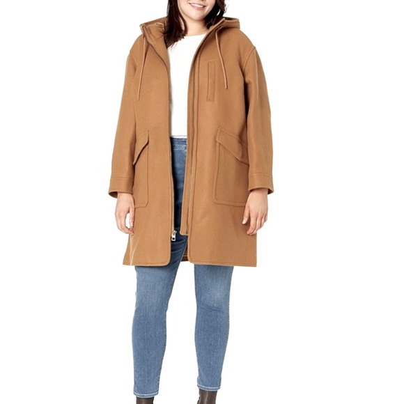 Madewell Lynnford Camel Color Coat in Insuluxe fabric Camel . Size 1X NWT - Picture 2 of 11